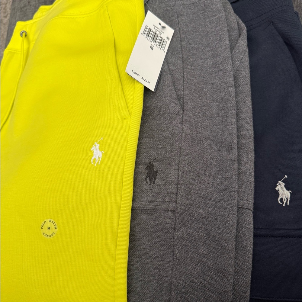 Polo by Ralph Lauren Men's Sweatpants - Yellow, Gray, Navy
